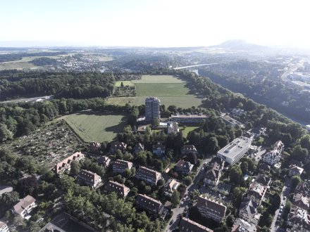 Luftbild Viererfeld; Quelle: Stadt Bern, Stadtplanungsamt