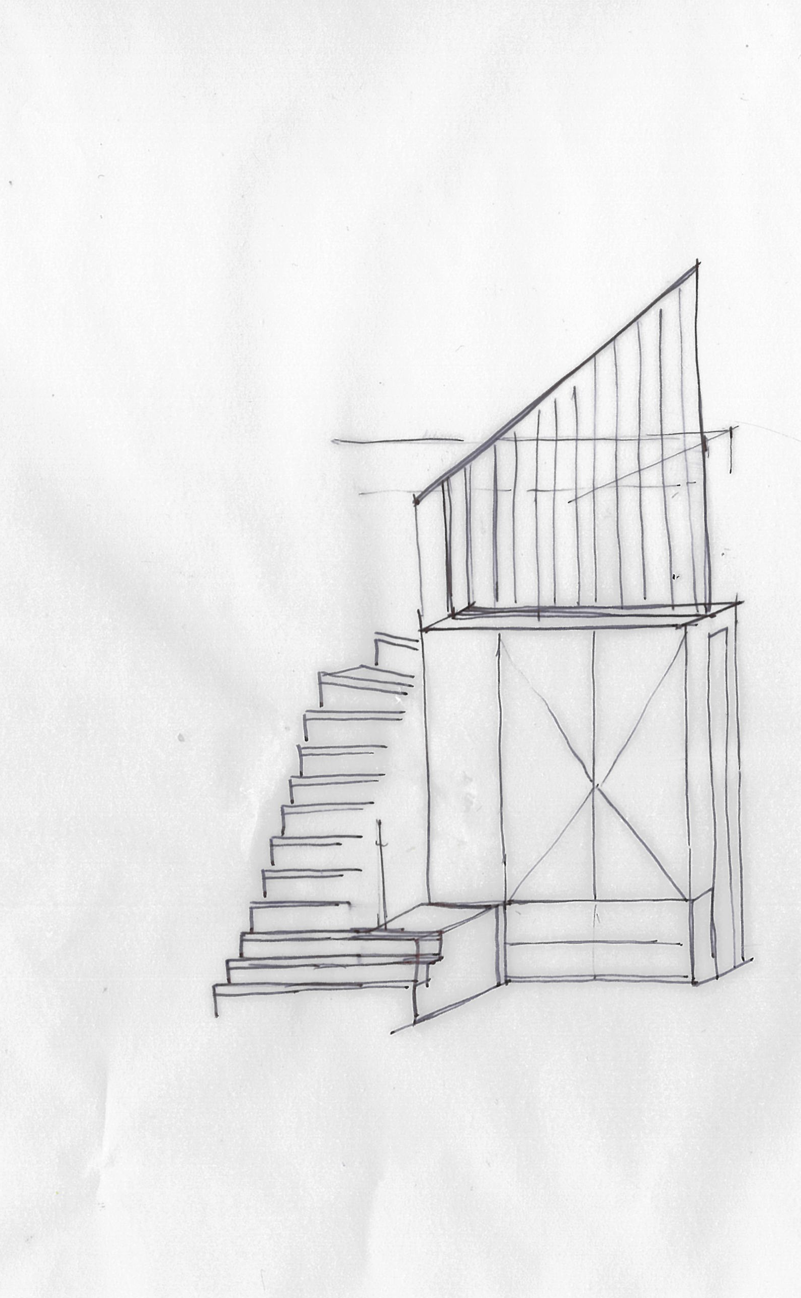 Skizze Treppe I