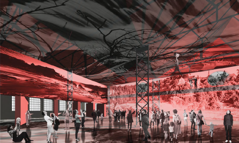 Der Rheinfall in 4 Jahreszeiten Der Rheinfall in 4 Jahreszeiten